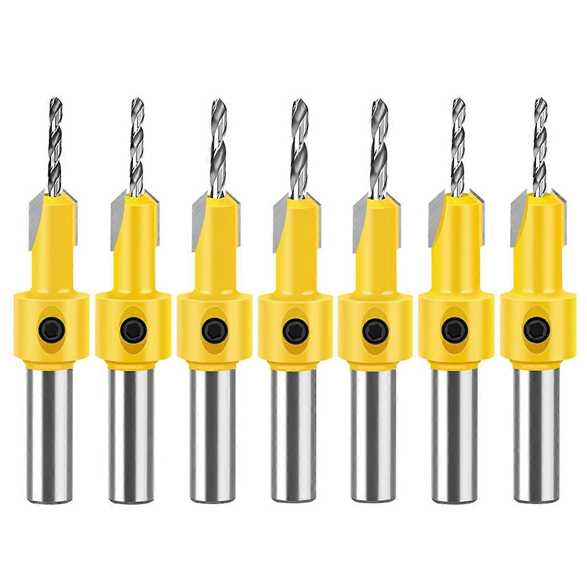 النجارة Countersink الحفر مخروط هول الحفر سبائك رؤساء برغي خطوة الحفر الخشب الذاتي التنصت المسمار