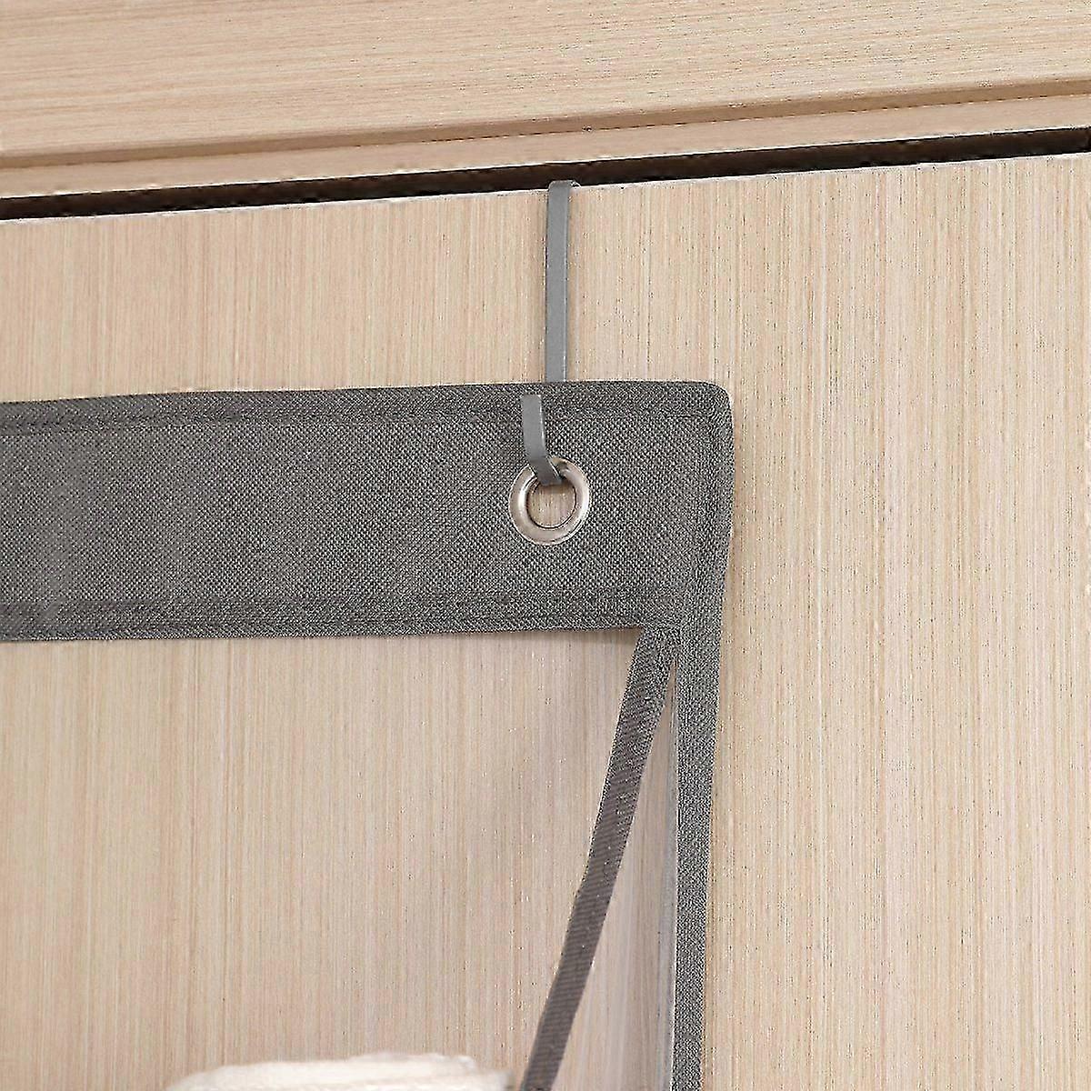 5 أرفف فوق منظم مخزن معلق للباب ، جيوب منظم الغرفة ، خلف سعة منظم تخزين الباب