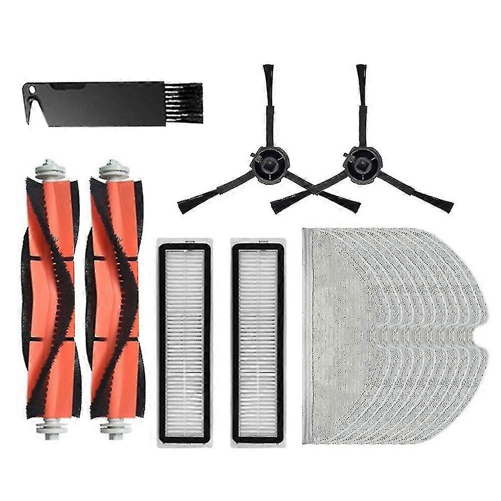 17 Pcs Main Side Brush Filters Mop Cloth For Dreame L10 Pro D9