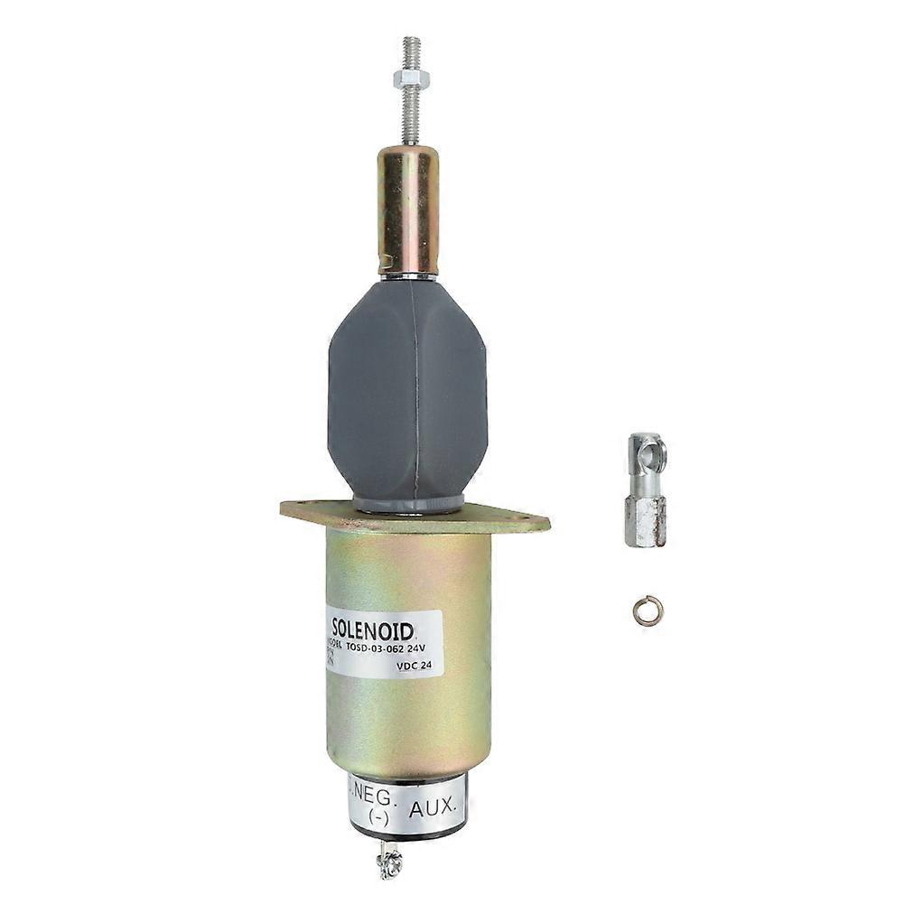 24V Steel Housing Engine Shut off Stop Sole Valve Replacement Accessories Kit