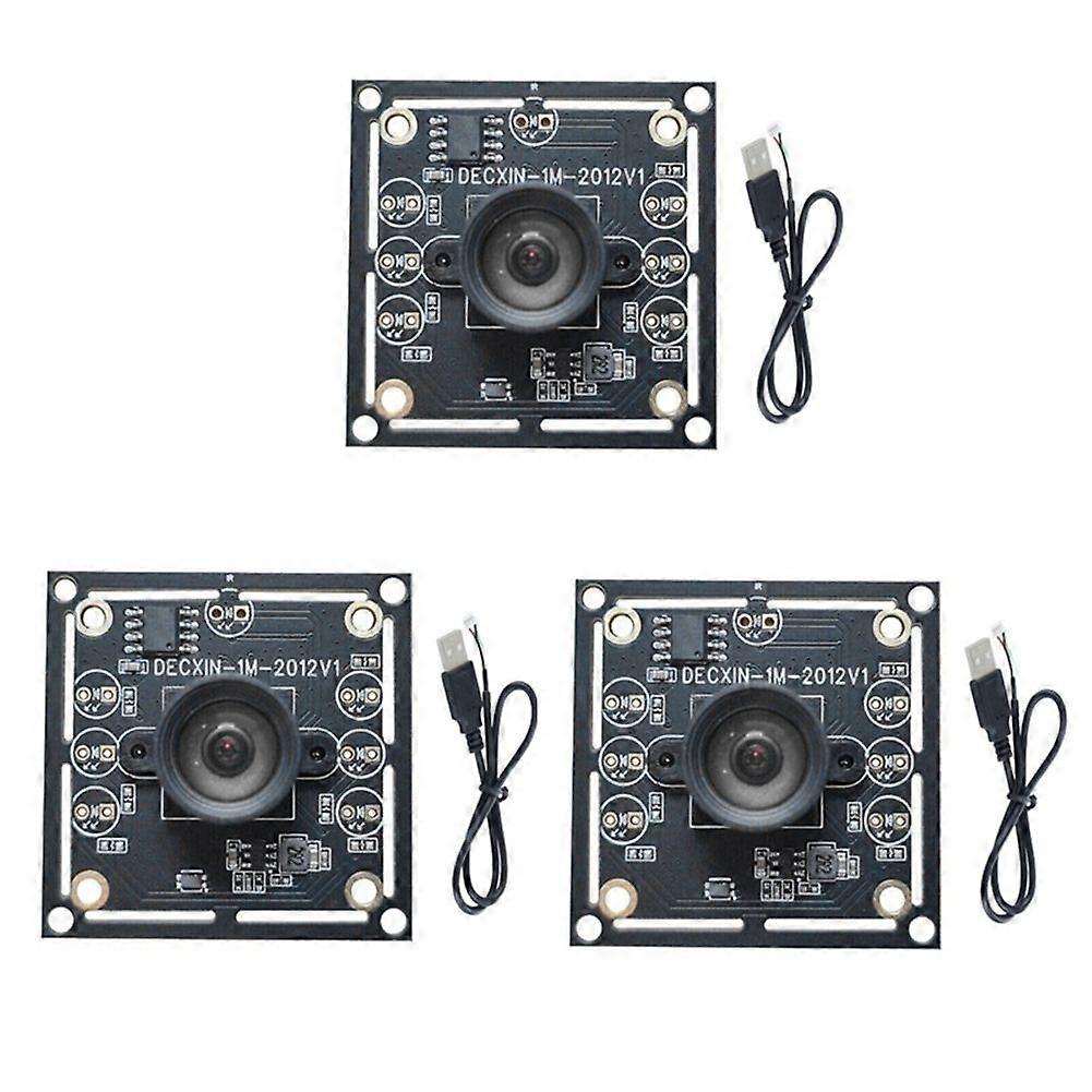 3PCS 100 Degree Camera Module 1MP OV9732 1280x720 30fps USB Camera Module Drive Free for WinXP/7/8/10 with 60cm Cable