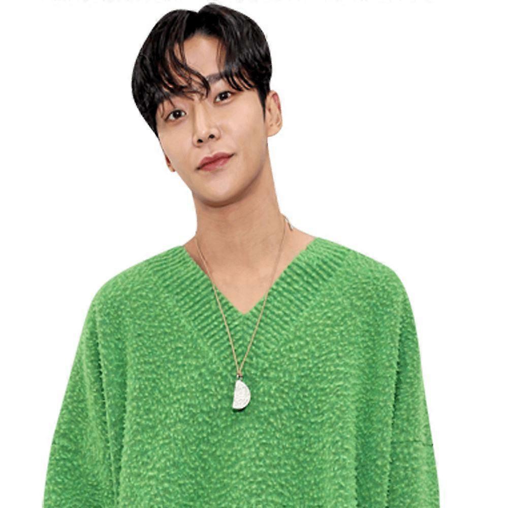 Kim Seok-Woo (grüner Pullover) Halbkörper Buddy Ausschnitt