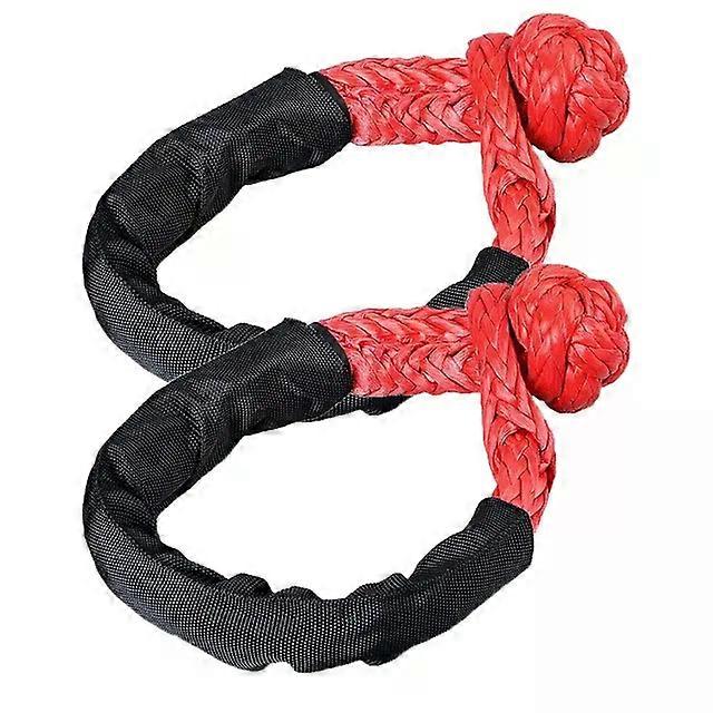 Rope Shackle Synthetic Car Flexible Shackles 38,000lbs Recovery Ring Trailer Tow Strap Pull 17t Car Broke Down Winch Accessories MAXP
