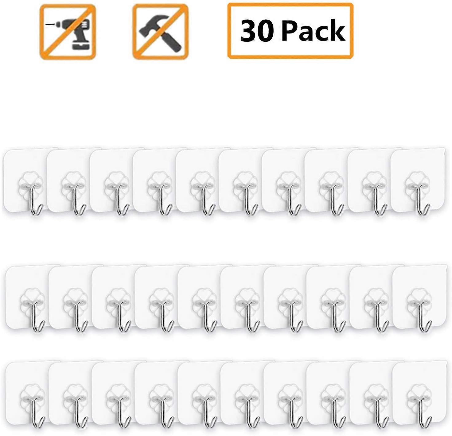 Sturdy And Durable Transparent Seamless Hooks, Premium Materials Stainless Steel Pvc For Easy Quick Installation, Wide Application On Multiple Smooth