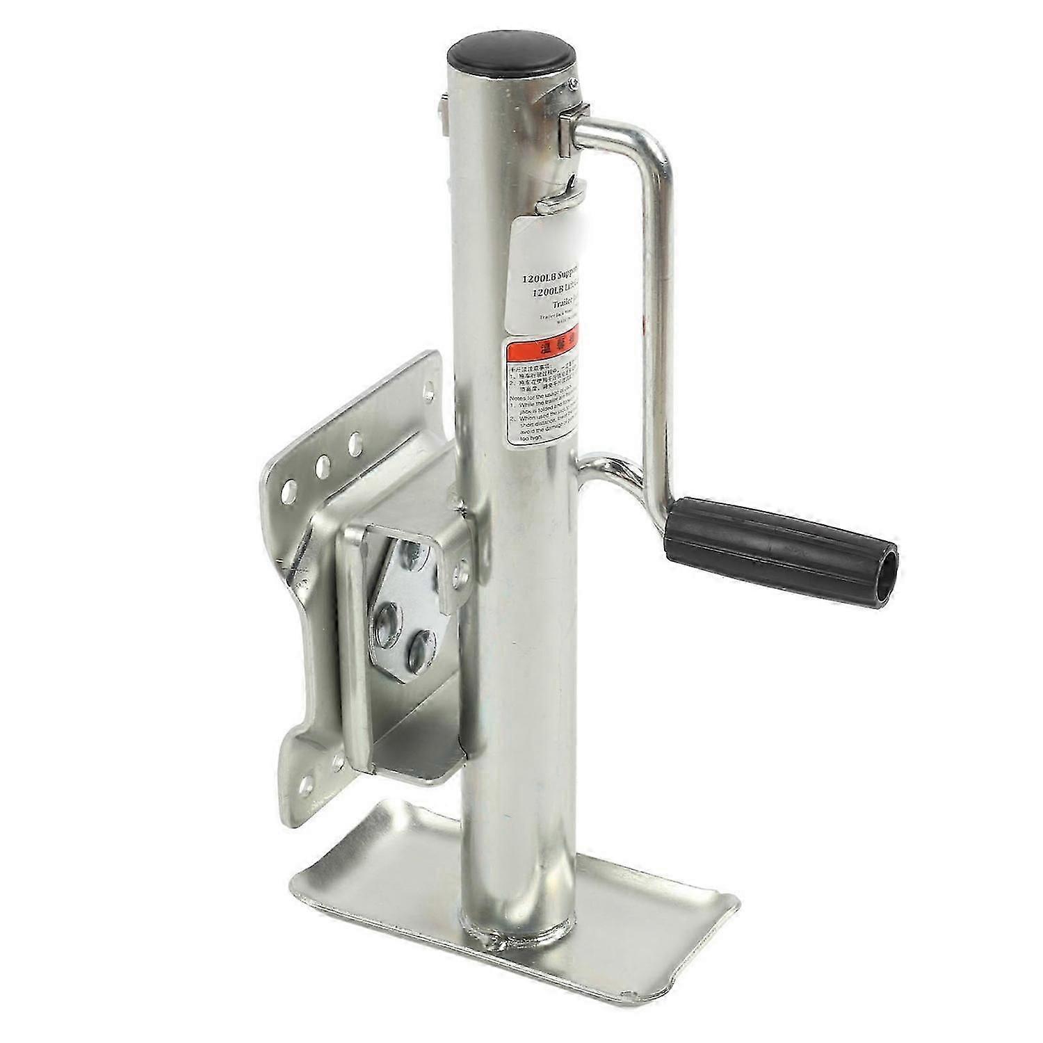 Exquisite 1200lbs Adjustable Trailer Jack with Wheel Side Rotation Handle Swivel Trailer Tongue Jack for ATV U