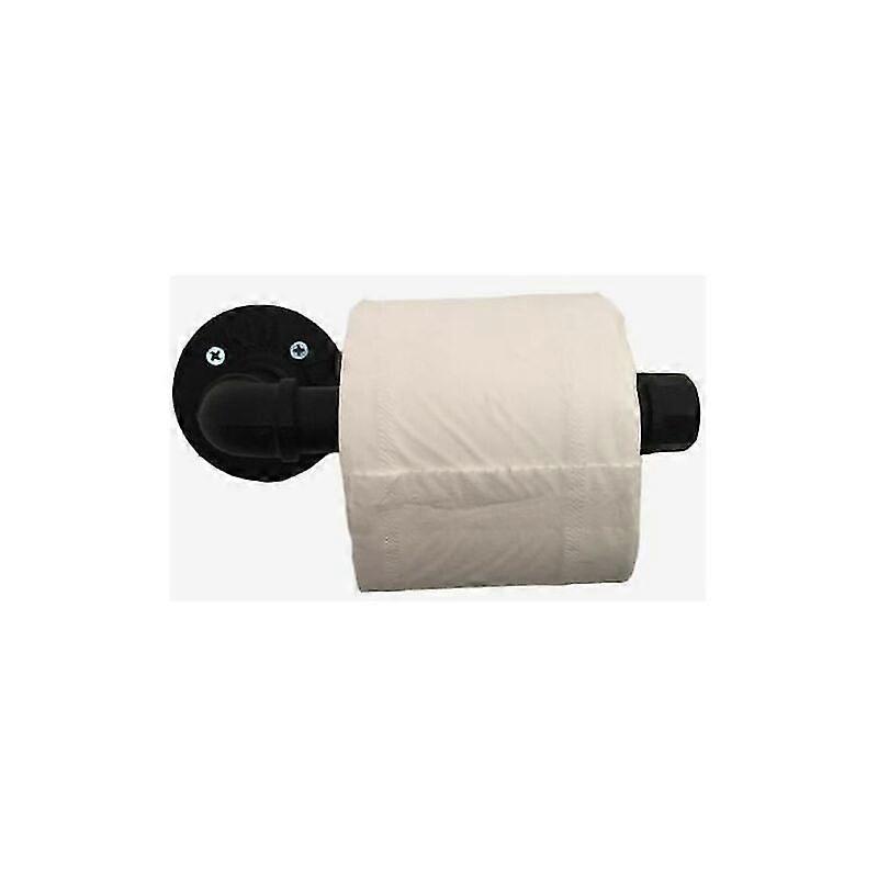 Toilet Roll Holder Vintage Industrial Design Retro Metal Tube Wall Mount Toilet Paper Holder,450g