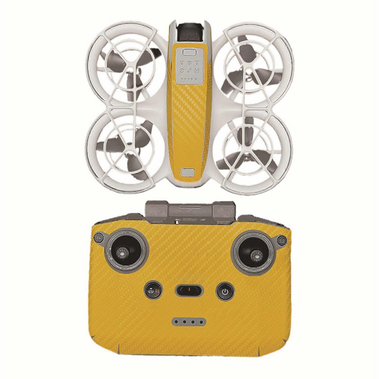 Easy Installation Self-Adhesive Drones Sticker Guard Protectors For Drones Precise Cutout & No Curl Edges Decals  Yellow