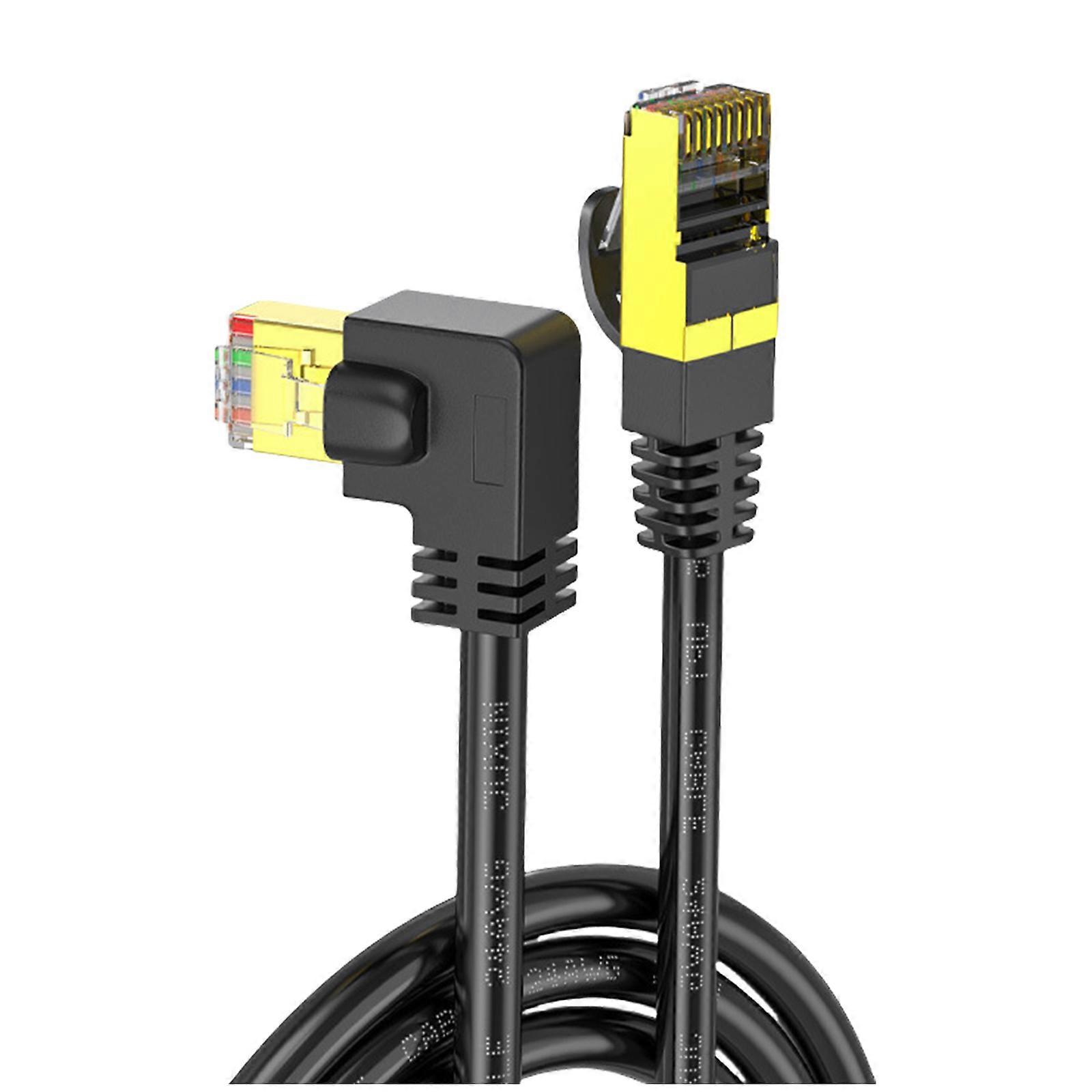 10-Gigabit Ethernet Cable Cat8 Fast 10Gbps 600MHz/s Networking Patching Cord Flat RJ45 LAN Cable for Gaming Streaming