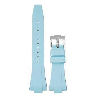 11mm 12mm Strap Silicone Strap For Prx Gamer Watches  Light Blue