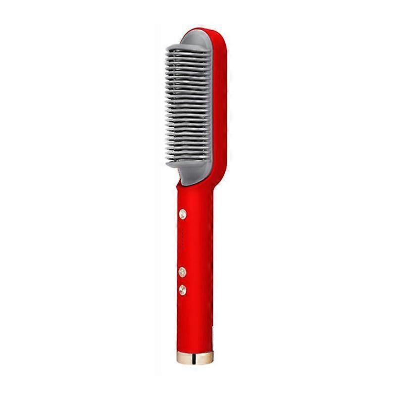 Multifunctional Ionic Hair Straightener Curler Brush Fast Heating Curler Straightener Comb Styler Electric Fast Heating Comb