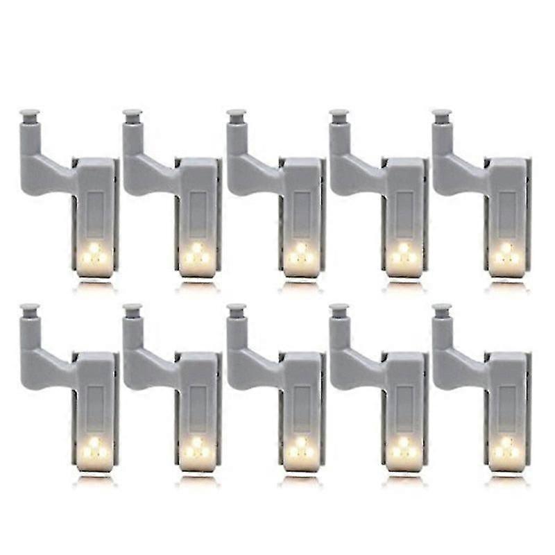 10Pcs Led Smart Touch Induction Cabinet Light Cupboard Inner Hinge Lamp Sensor Night For Closet Wardrobe