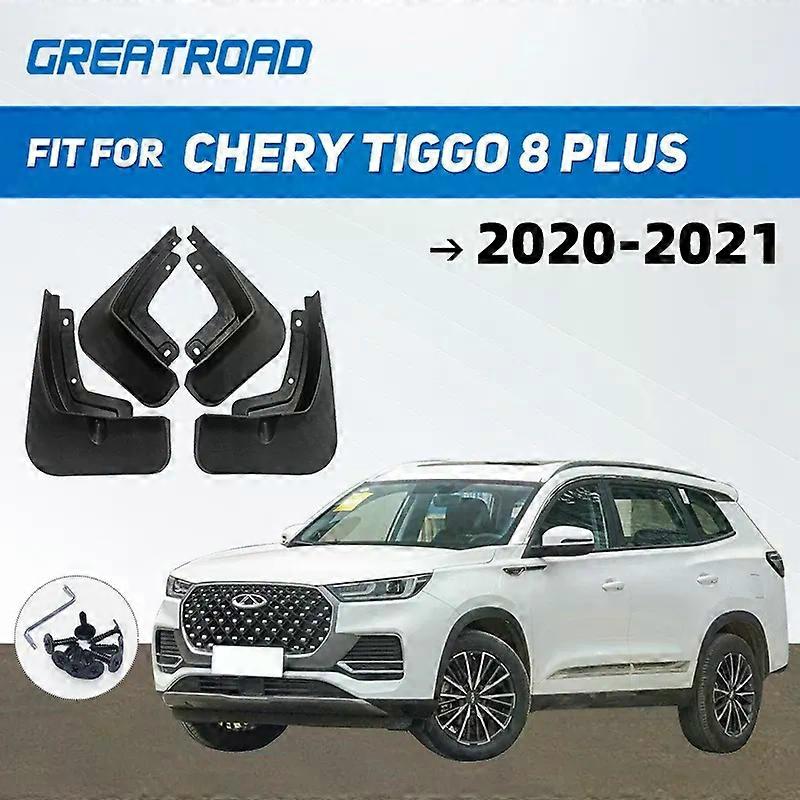 For Chery Tiggo 8 plus 2020-2021 Mud Flaps Auto Splash Guard Mudguards MudFlaps Front Rear Fender Anti-splash Guards accessories