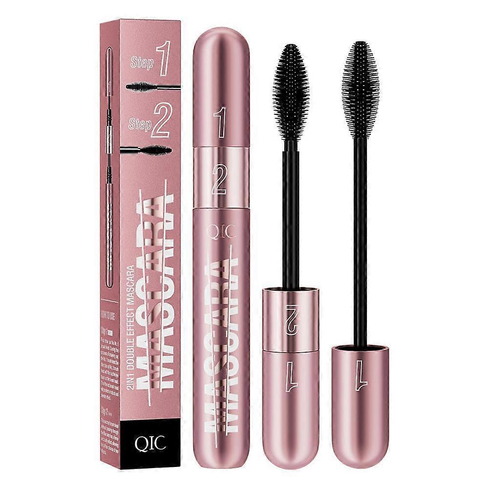 Elastic Stretch Black Mascara Lash Cosmetics Mascara Longer 2 In 1 Mascara