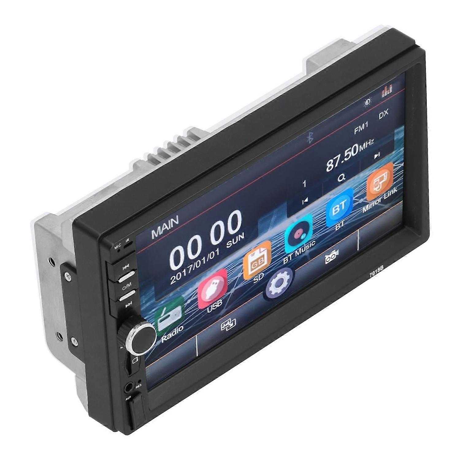 7in Car Audio Player MP5 Rear View Touch Screen HandsFree Call for Automobile Modification
