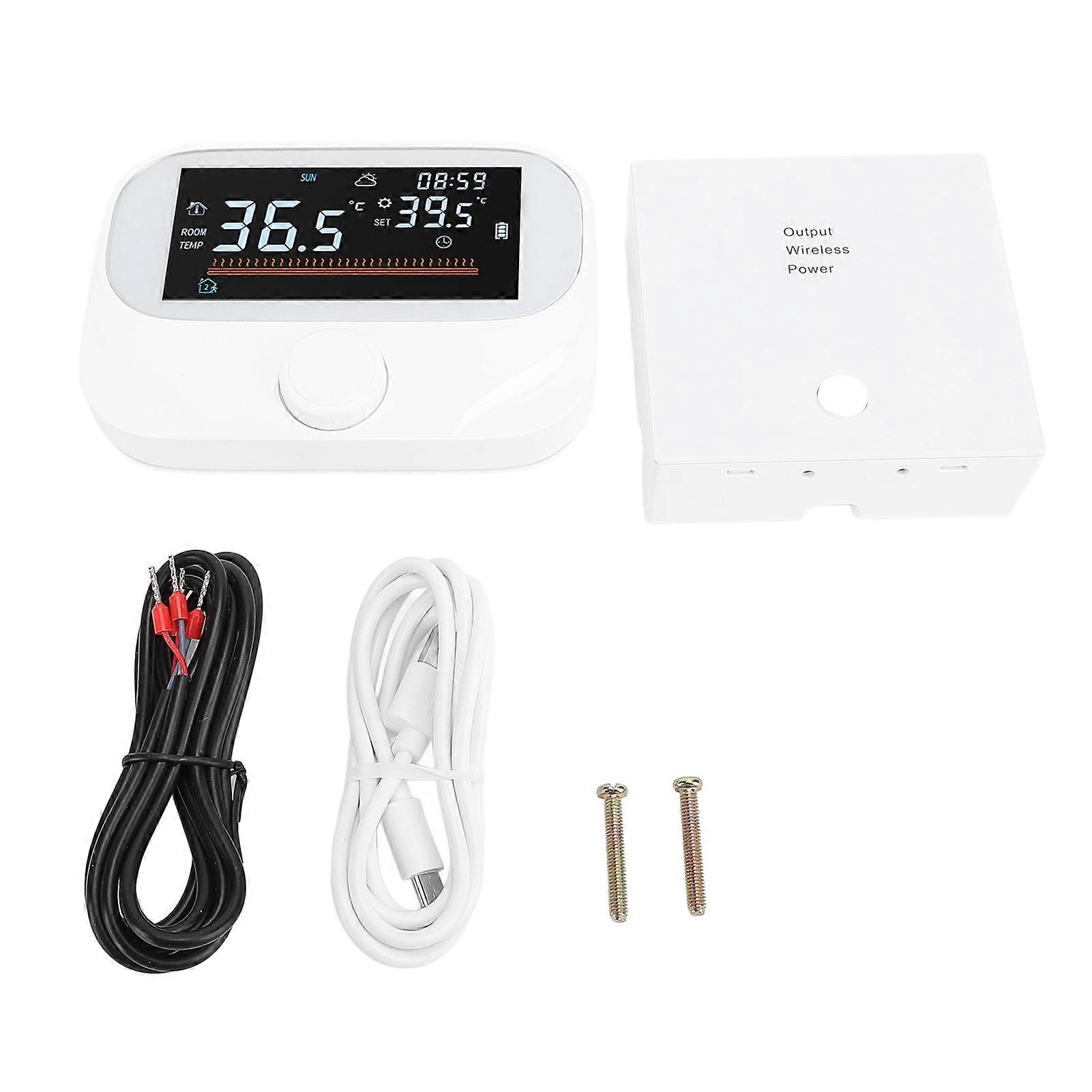 Smart Thermostat Programmable Energy Saving LCD Display Wireless Smart Thermostat Temperature Controller for Home