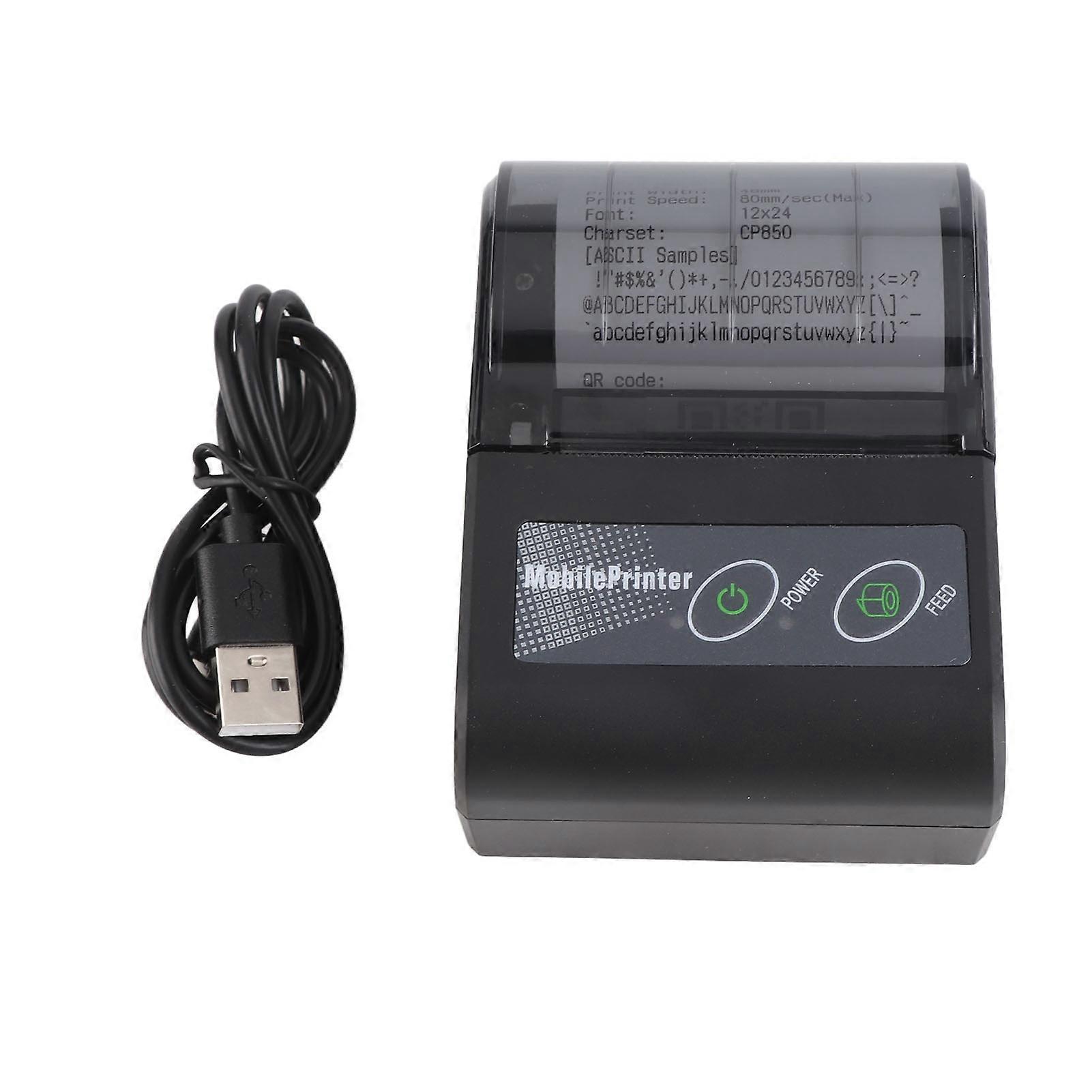 Bluetooth Receipt Printer Auto Sleep and Wake Up Wireless Mini Ticket Printer for Restaurant s Retail