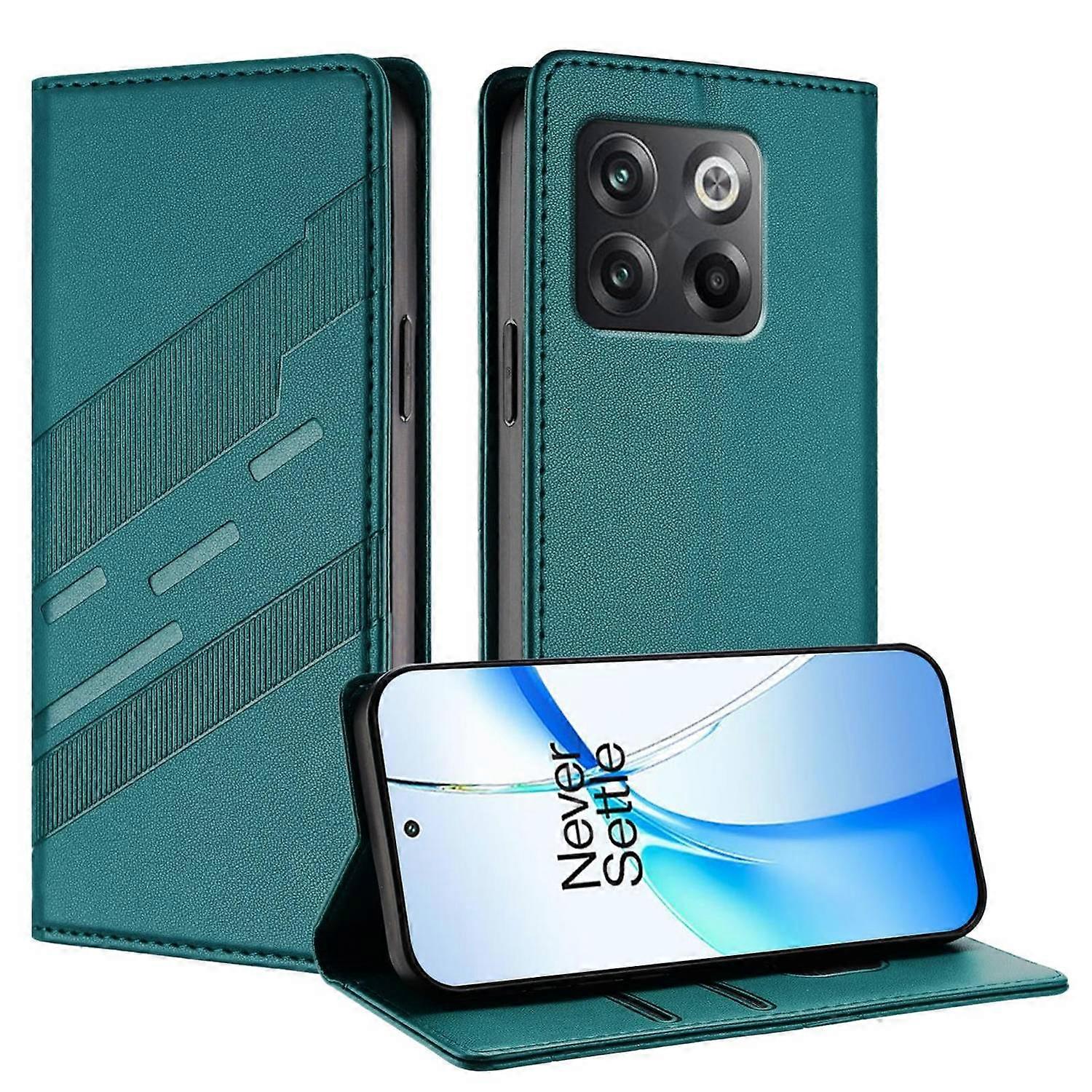 Embossed Wallet PU Case For OnePlus 10T