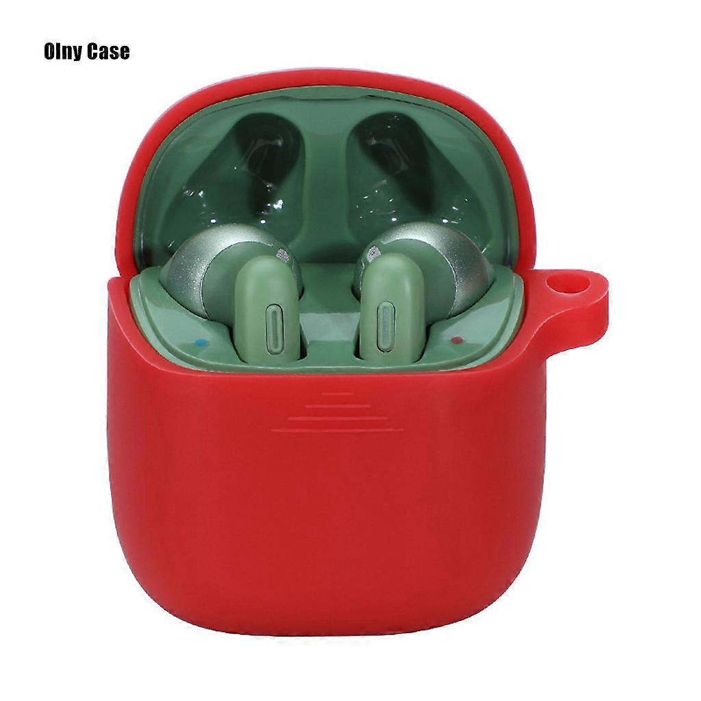 Compatible for JBL Tune 220TWS Washable Protect Cover Lightweight for Case Impact-resistant Waterproof for Shell Silicon Red