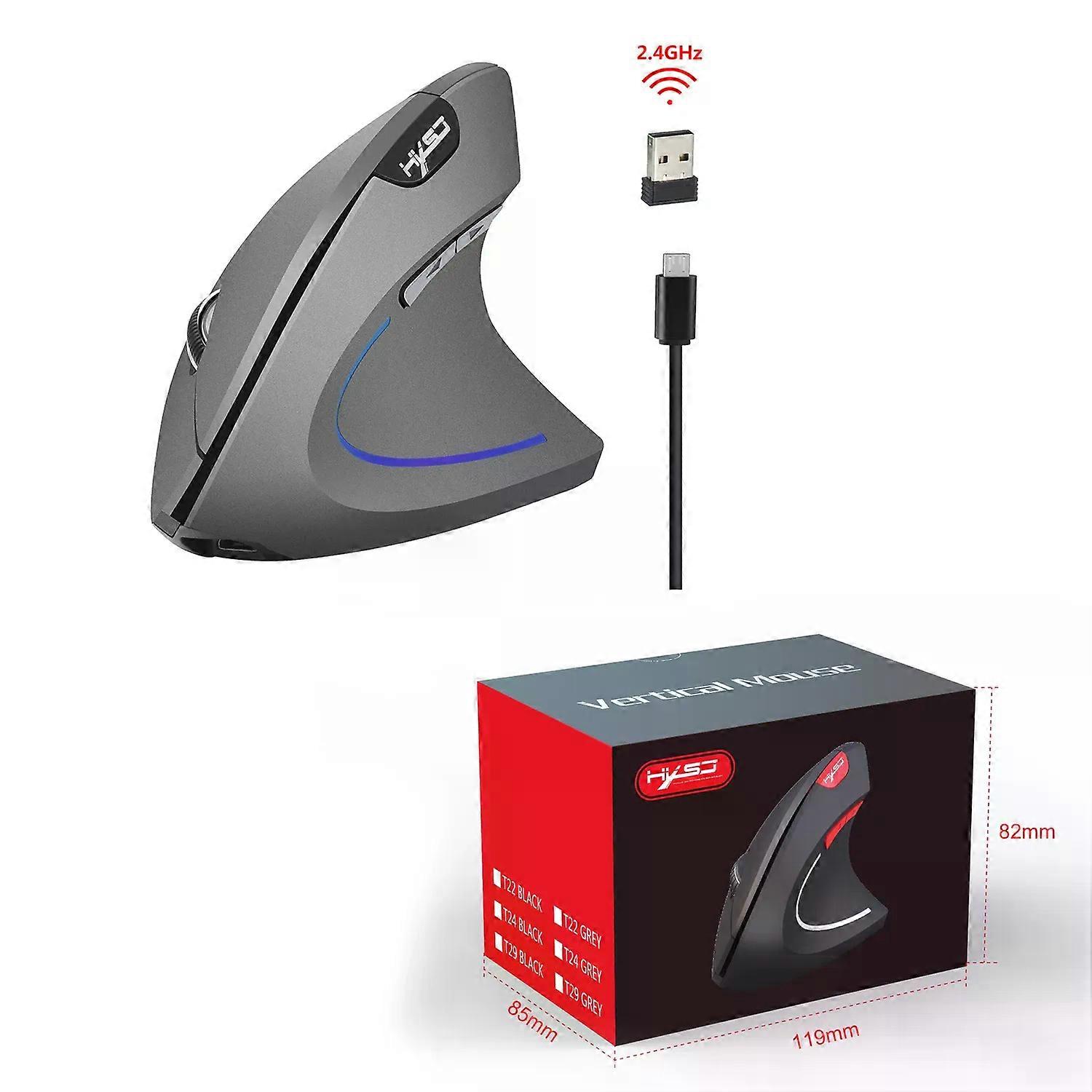 ergonomic optical mouse ABS 2400DPI adjustable rechargeable 600mA vertical mouse for office and mac