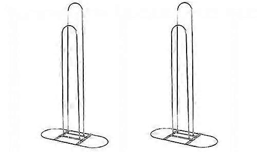 2 Pack Chrome Hanger Stacking Screw Mounting for Closet Organization