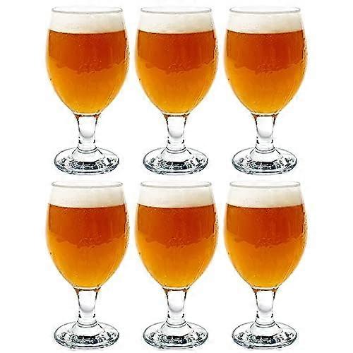 6 Set Large Glass for Brews Craft or Water 13.5 Ounce
