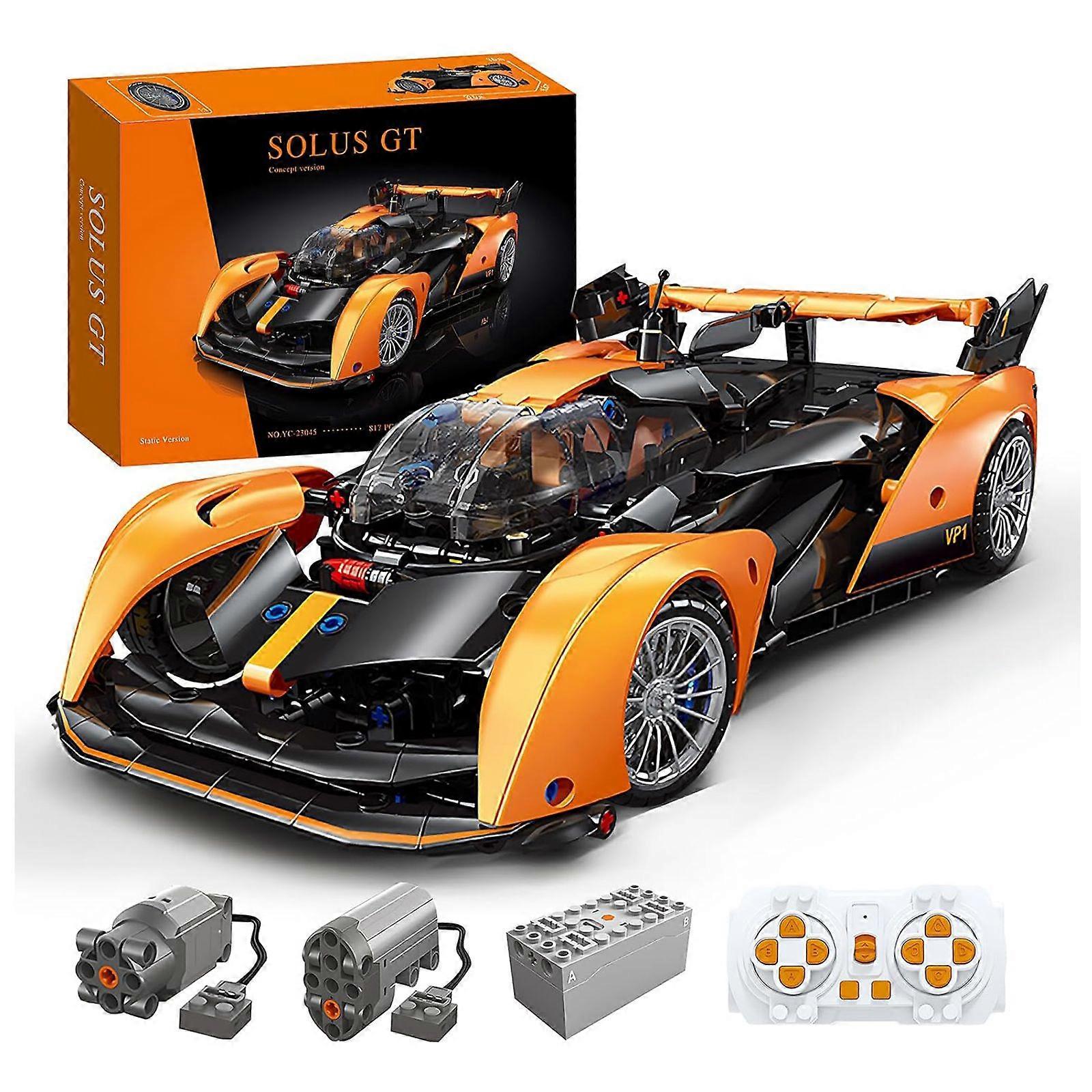 MOCBROPCS 817PCs Solus GT RC Technic Kit - 1:14 Scale Remote Control Car with Working Steering & Suspension, Collector's Edition for Teens 14+ & Adult