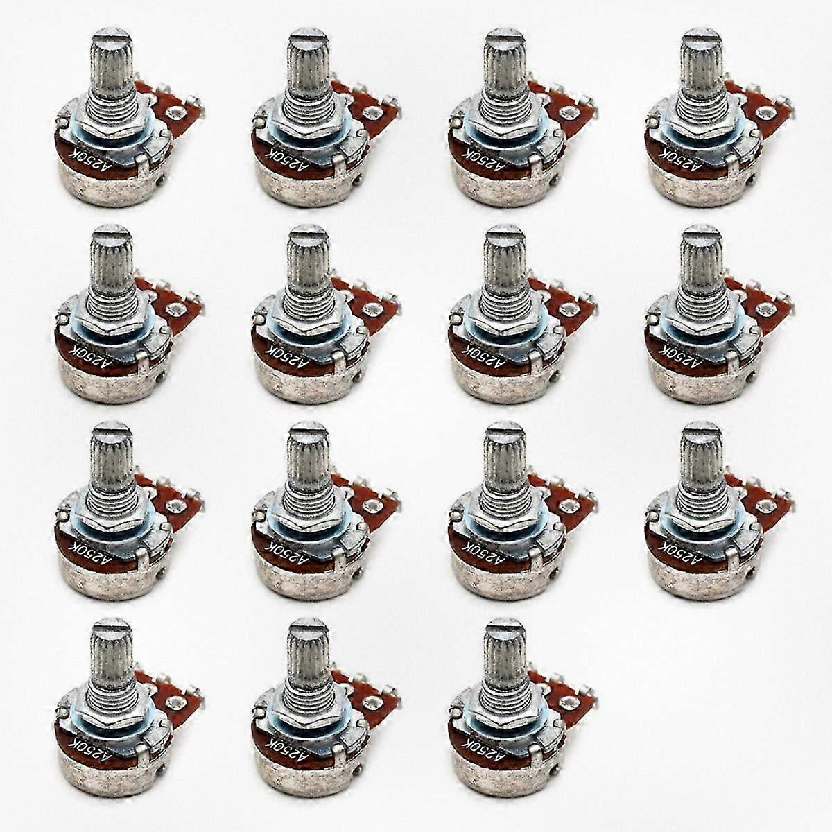 15pcs 18mm Electric Guitar Tone Control Knobs A250k Potentiometer Replacement Parts