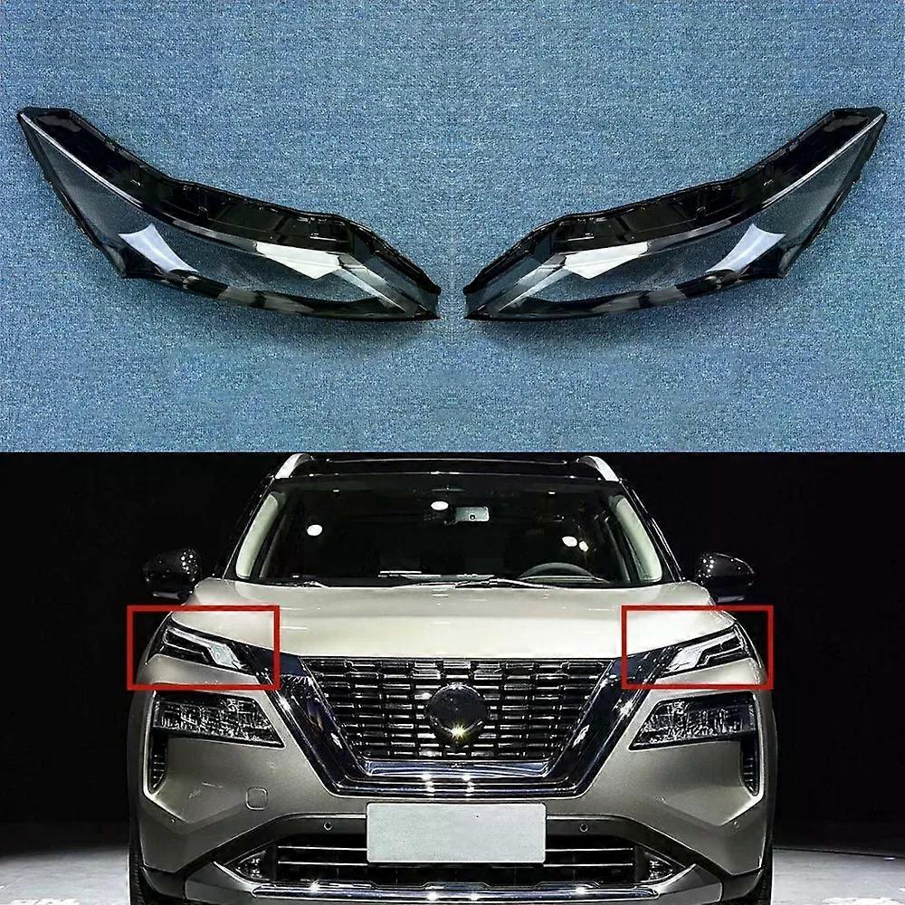 High qualityFor Nissan X-Trail 2021 2022 2023 Daytime Running Lights Cover Headlamp Shell Replace The Original Lampshade Plexiglass