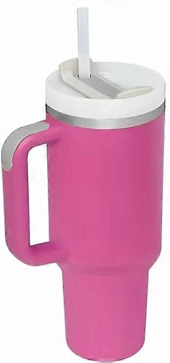 40 oz cups with stem and pipes with piped lid, reusable vacuum water tumbs, sealpinned lid (V2 pink)