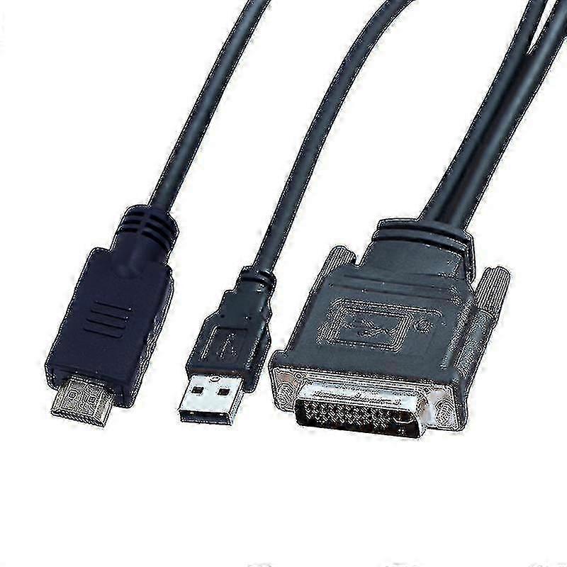 Dvi M1-da 30 + 5 pinos para hd-compatível com cabo dual link + usb projetor cabo 1.7m
