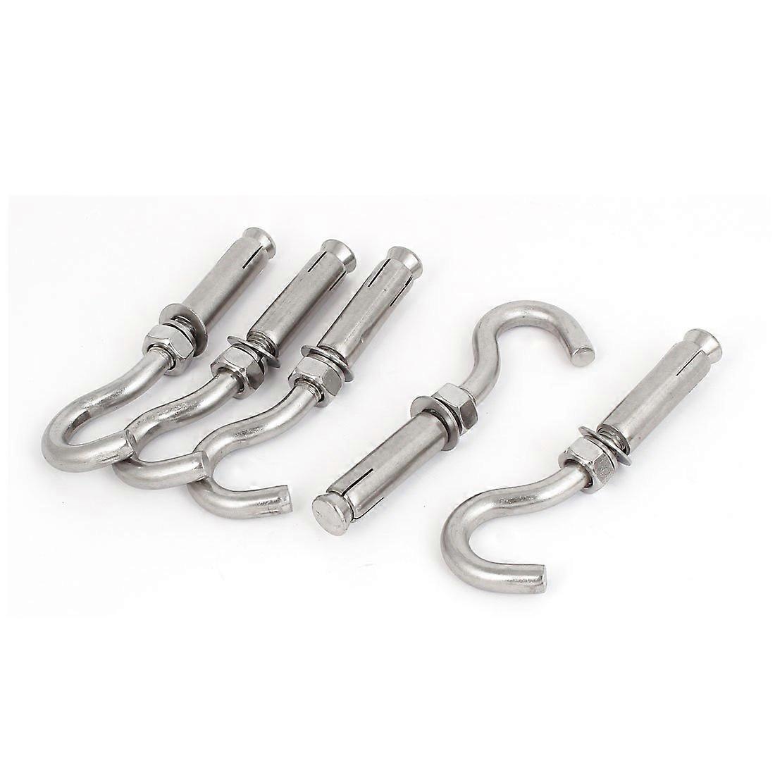 Expansion Anchor Bolt IIVVVER Open Cup Hooks M10, 5 Pcs, 304 Stainless Steel
