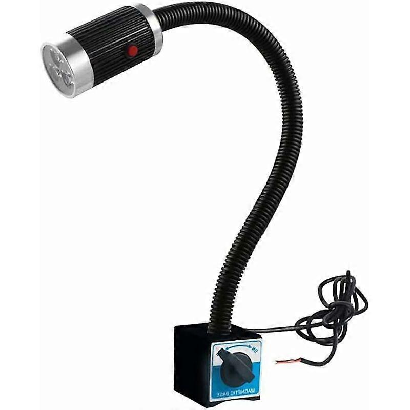 Adjustable Aluminum Alloy LED Work Light with Magnetic Base, LED 360  Rotatable Machine Work Light with Switch, for CNC Machine Tool, 9w 220v