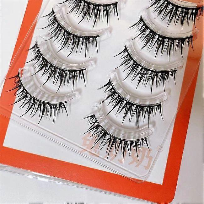 False eyelashes black, 1 pack (5 pairs per pack)