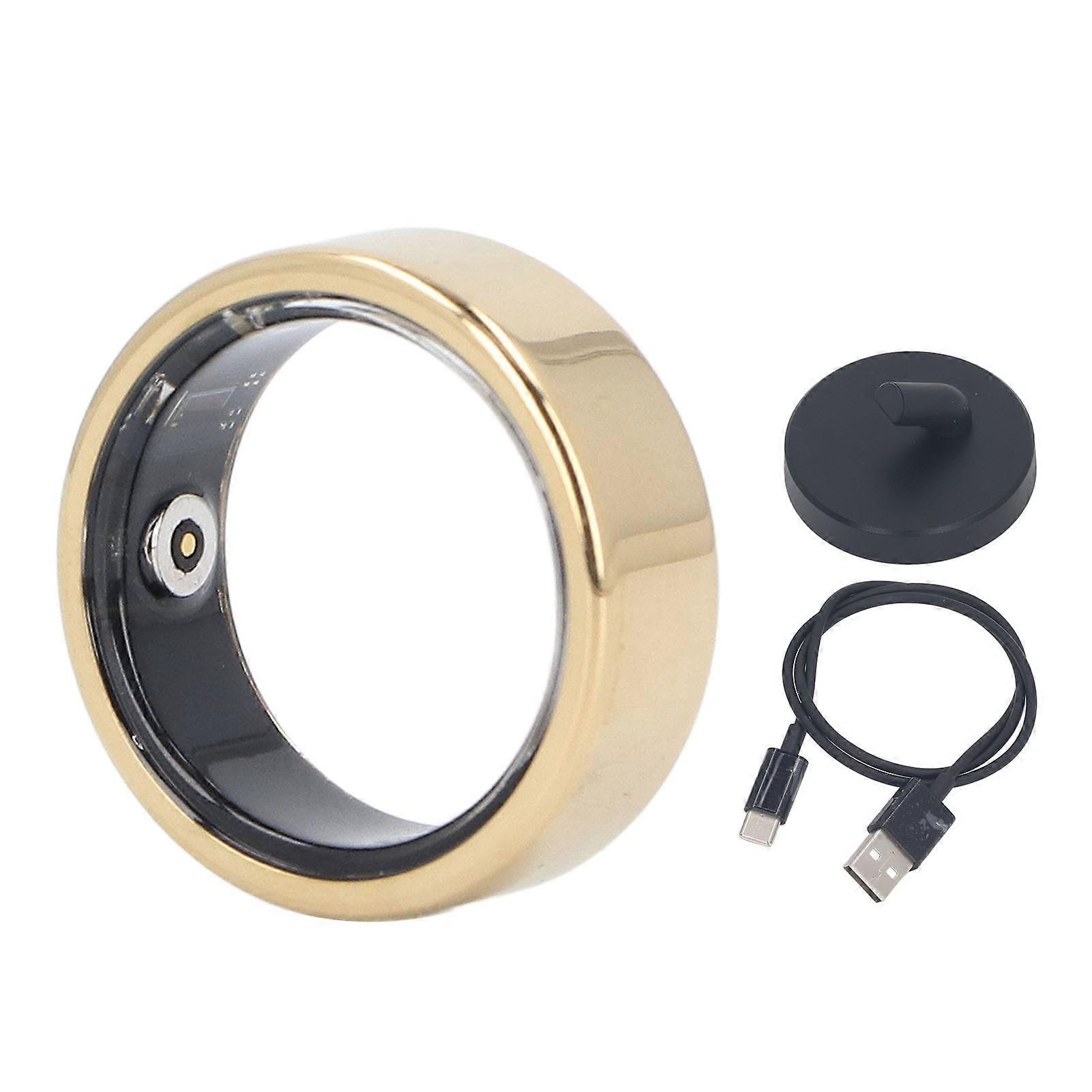 Tracker Sports Tracking Sleep Monitoring IP68 Waterproof Smart Health Ring with Charging Cable Base