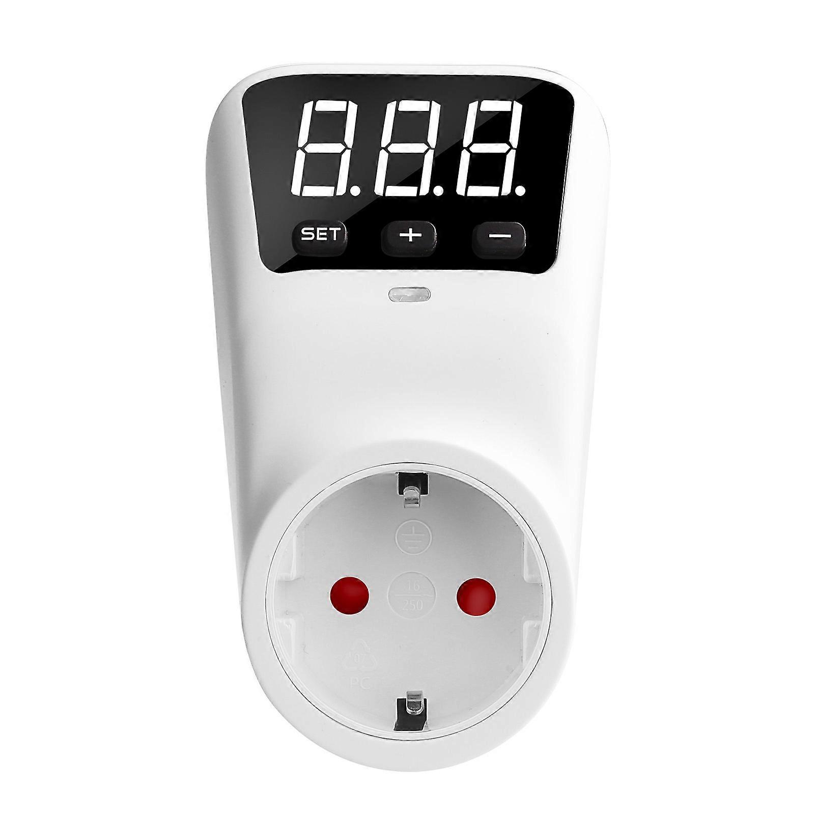 HLP02 Digital Automatic 230V 16A LCD Display Power Surge Socket Overcurrent Voltage Relay Protector Outlet