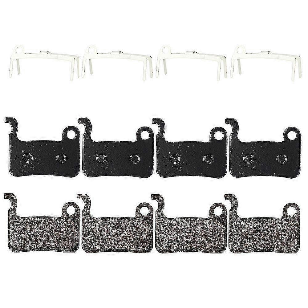 4 Pairs Bicycle Disc Brake Pads for Shimano Deore M596 M595 M535 - Resin Material