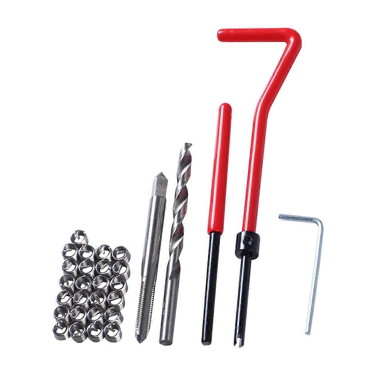 Thread Repairer 30-Piece Alloy Material Thread Repair Insert Kit For Car Repair Tool Easy To Use Durable