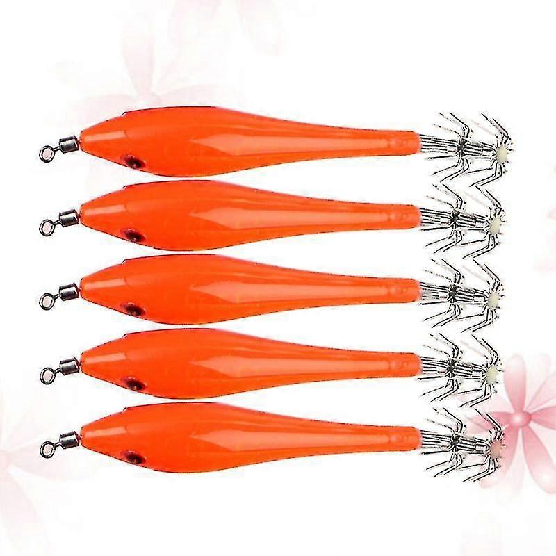 5pcs Ing Bait Useful Portable Creatice Glowing Ing Hook Deep Sea Hook Lures For Fi