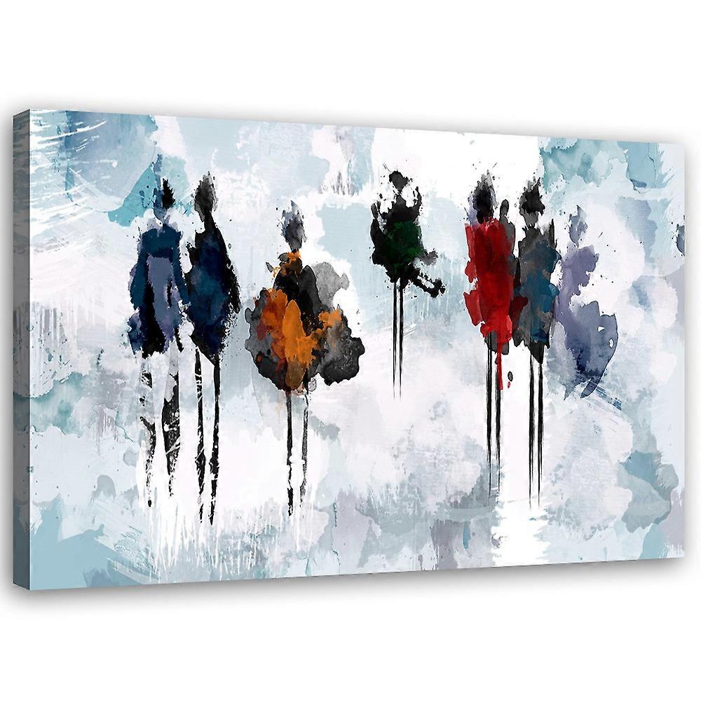Imprimare pe pânză, Femei Walking Abstract - 120x80