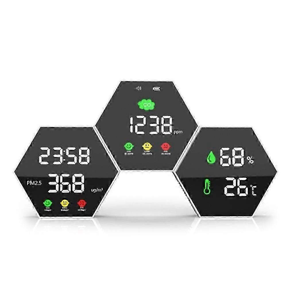 Hex Tester Accurate Tester For Co2 Pm2.5 Temperature Humidity Air Gas Detector