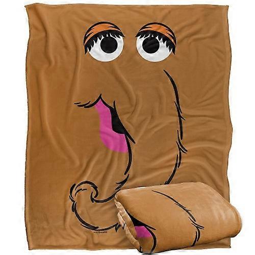 Sesame Street Face Snuffleupagus Blanket