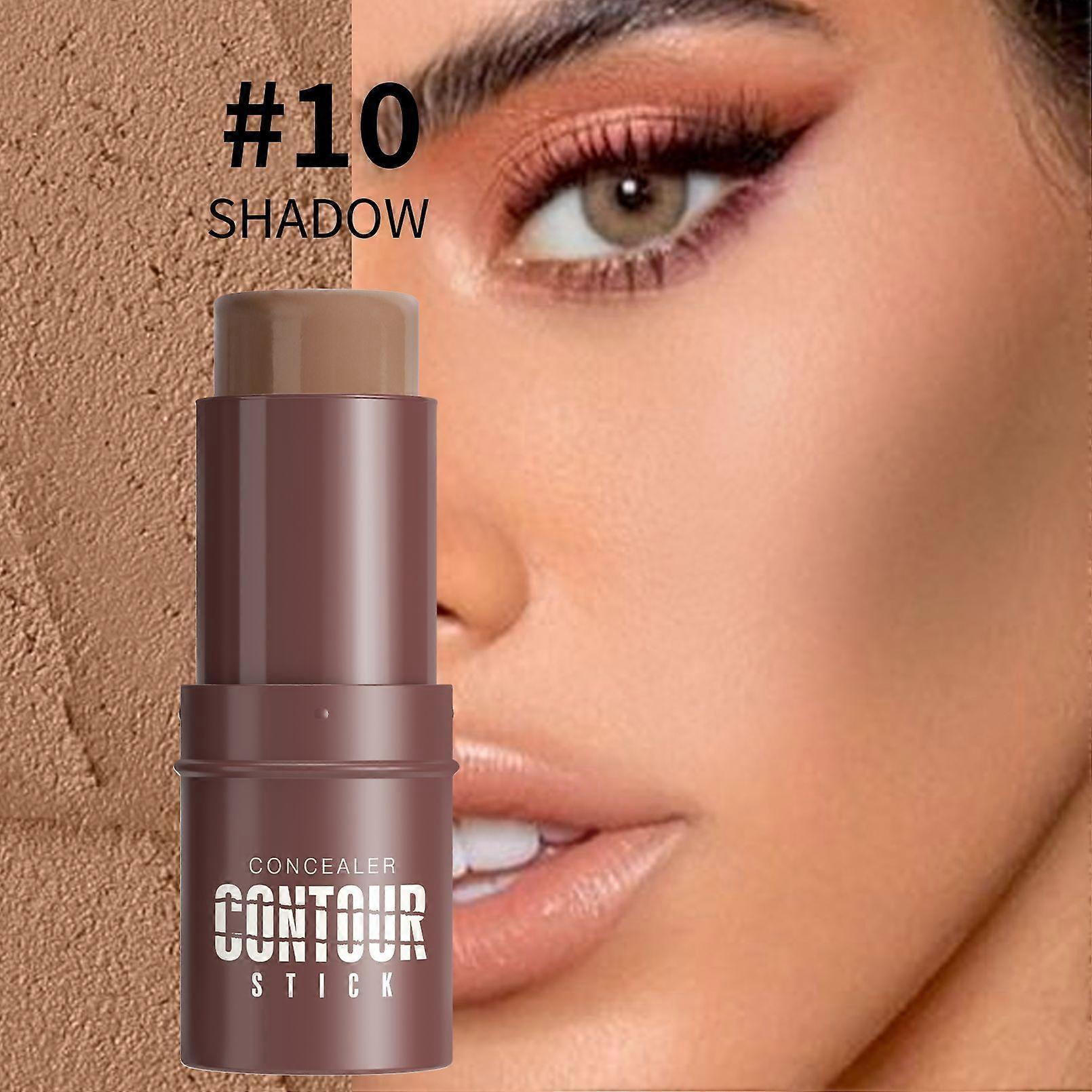Highlighting Stick, Pearlized Face Highlighter, Shadow Blush Stick, Non-Greasy Long-Wear Face Contour Pencil, Easy to Shape the Face, Create a Light M