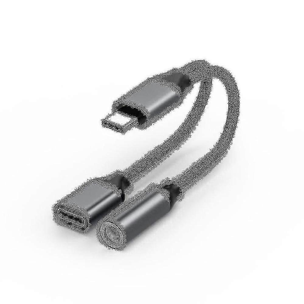 Usb Type C To 3.5mm Headphone And Charger Adapter, 2-in-1 Usb C To Aux Audio Jack Hi-res Dac And Fast Charging Dongle Cable Compatible With Galaxy S23