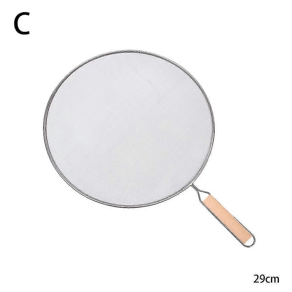 Kitchen Stainless Steel Splatter Screen With Handle and Lids Anti-oil Splash KB