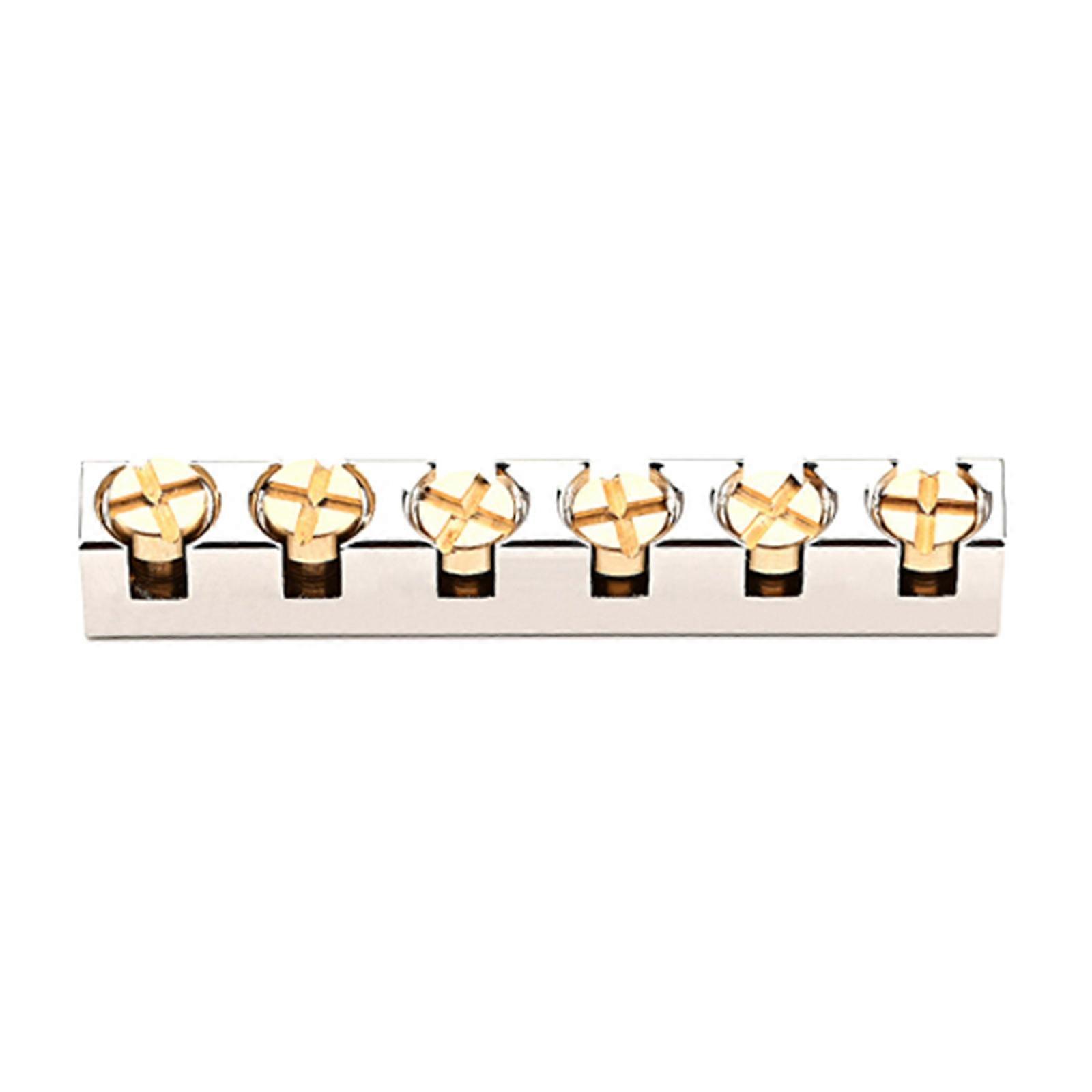 42mm Electric Guitar Nut Replacement Adjustable Height Brass Nut for 6 Strings Guitars Nut Replacement