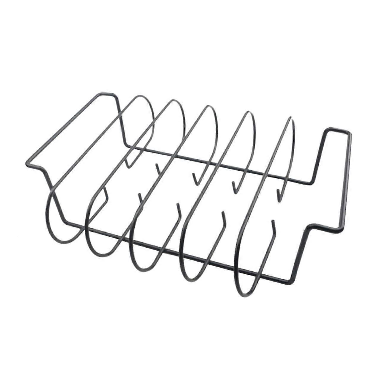 1 piece grill stand frame skewer reusable grid steak stand roaster meat roast BBQkebabrack BBQchicken rack black iron