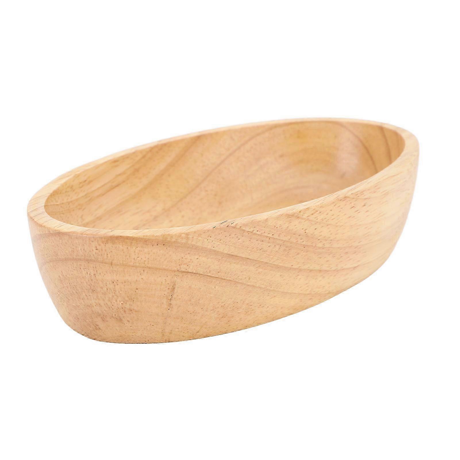 木製寿司ボートラバーウッドスムース滑り止めサービングトレイファミリーバーカフェパーティー17cm