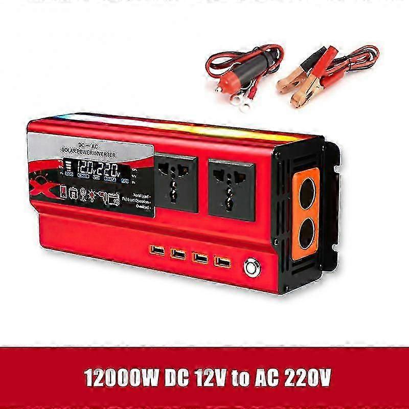 6000w 12000w 20000w Araba İnvertör Güç İnvertörü Dc Ac 12v 24v için 220v Araba Voltaj Dönüştürücü Telefon Tablet için Usb Şarj Cihazı ile
