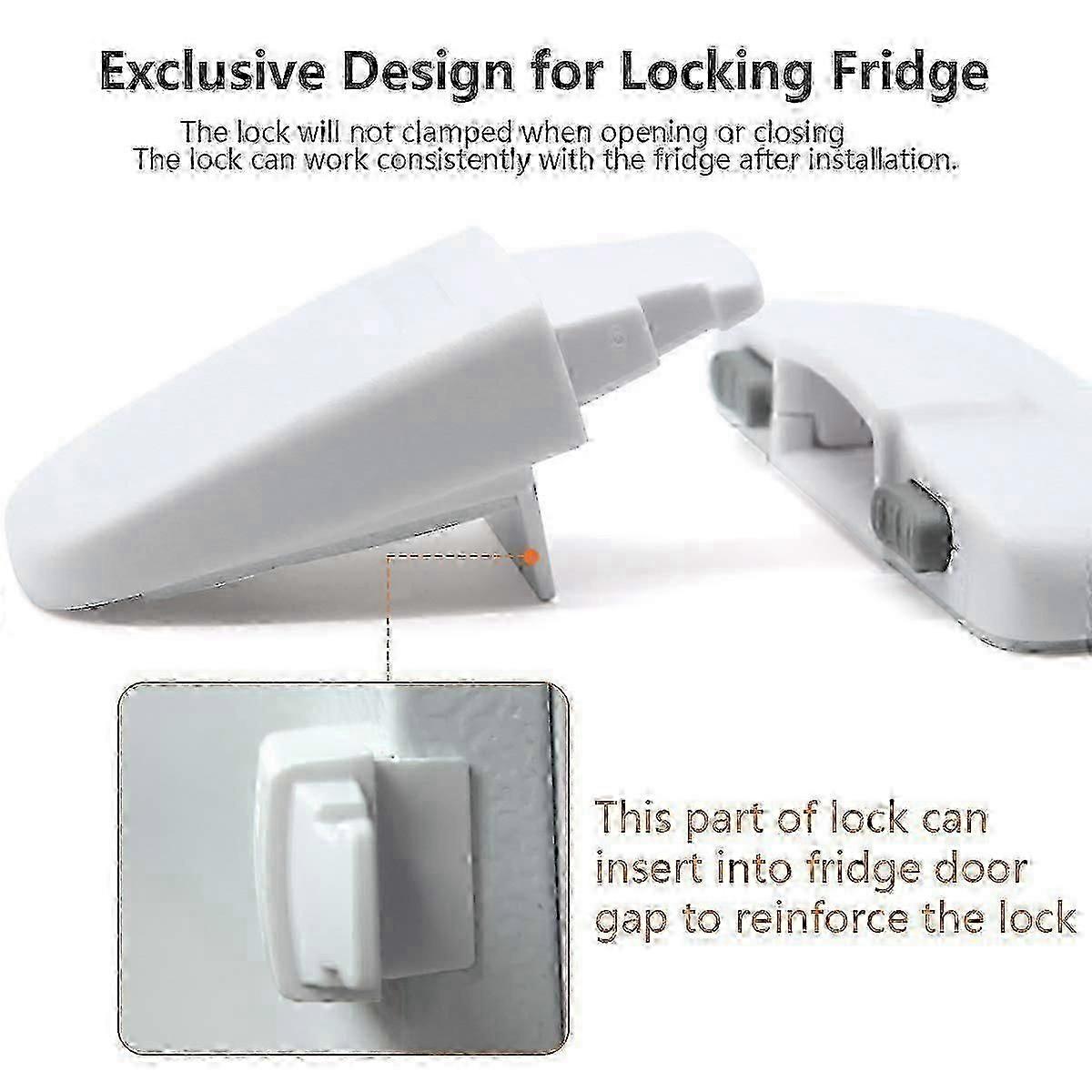 Refrigerator Lock Without Drilling,freezer Door Lock Latch