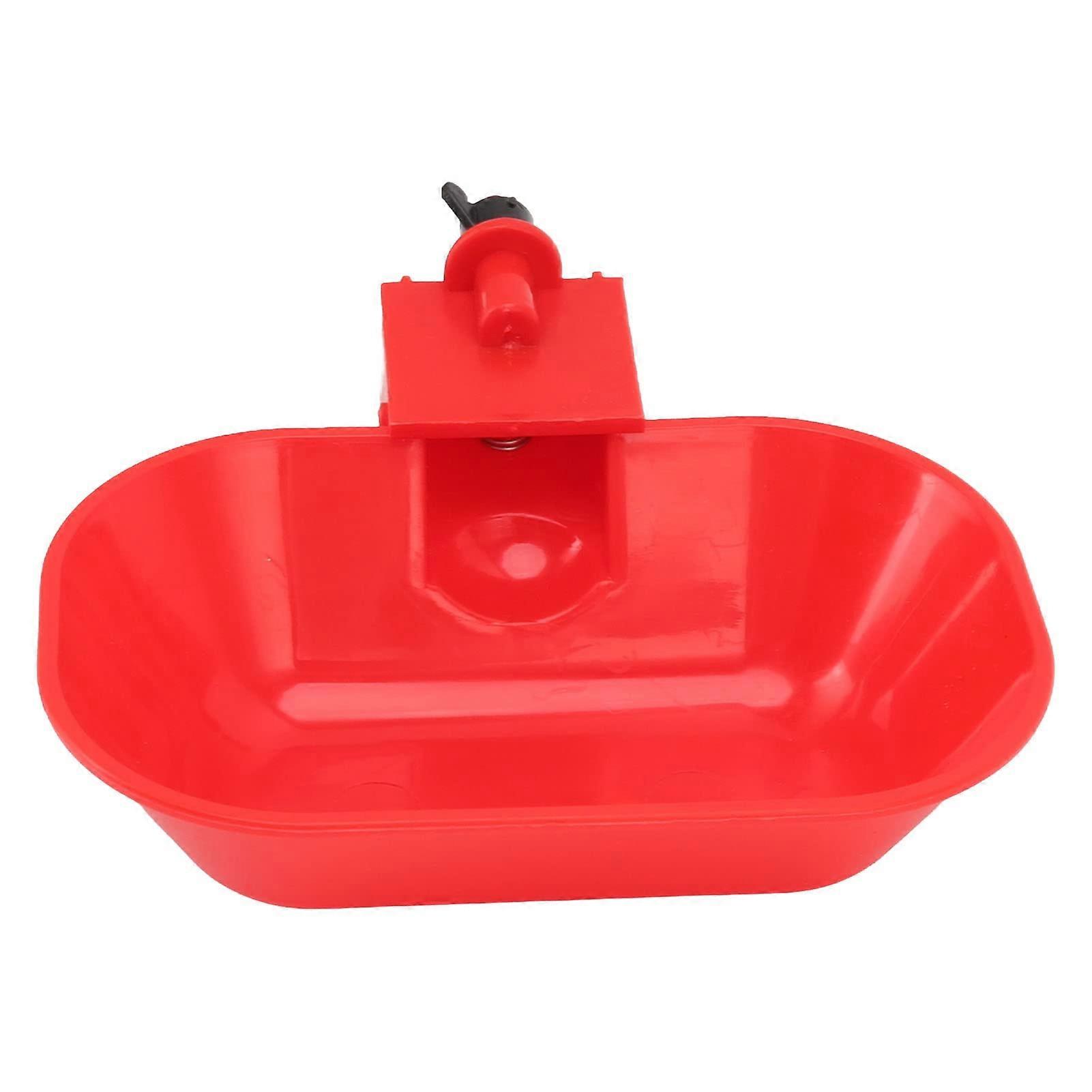Automatic Poultry Waterer Set - 6-Pack, Large Thick ABS Drinking Bowl, G1/8 M Thread, Compatible With Cats Dogs Ducks